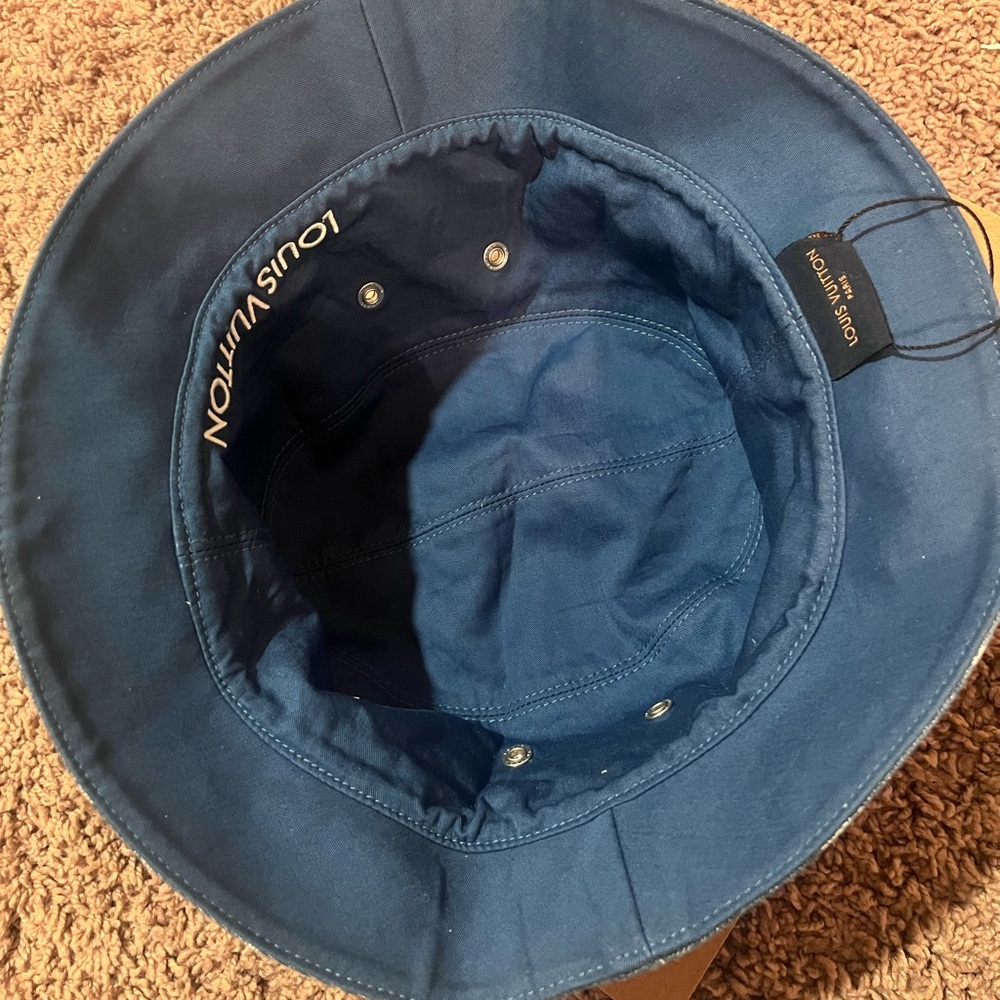 Louis Vuitton Denim Monogram Bucket Hat - Picture 2 of 3